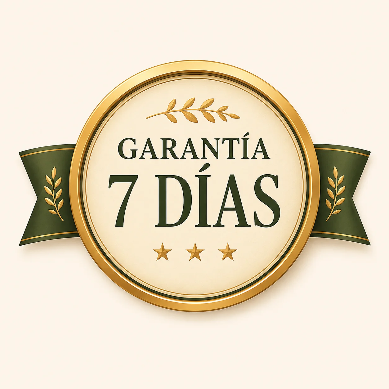 Sello de garantía de satisfacción de 7 días